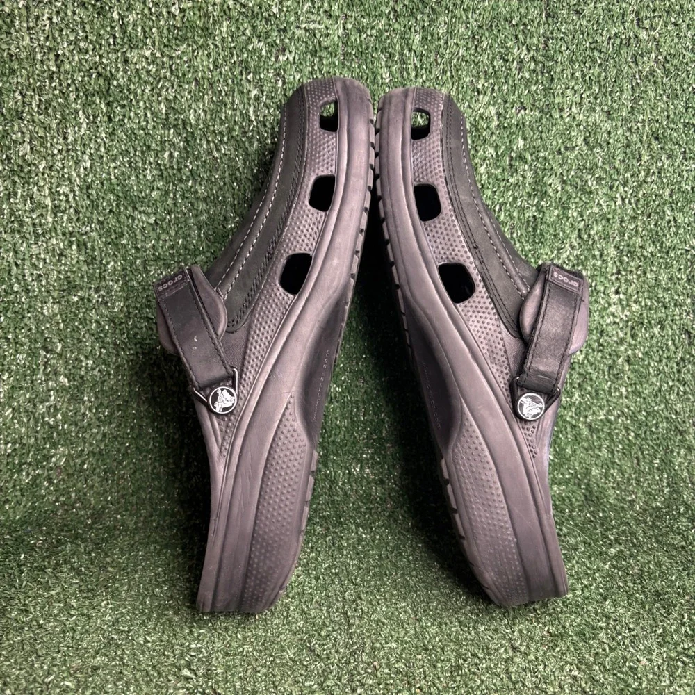 Crocs Yukon Vista II Clog Adjustable Strap Comfort Outdoor Mule Black Mens 12